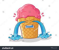 Ice Cream Emoticon Cute Chibi Cry: стоковая векторная графика (без  лицензионных платежей), 1561154366 | Shutterstock