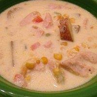 My kitchen addiction chicken corn soup recipe. Chicken Corn Chowder Recipe Sandra Lee Recipes Tasty Query