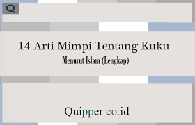 We did not find results for: 14 Arti Mimpi Tentang Kuku Menurut Islam Lengkap