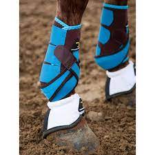 132 cm / 51, größentabelle:, stollengurt excelsior. Dynamic Edge By Cactus Gear Two Tone Splint Boots Brown Turq Horse Boots Brown Boots Boots