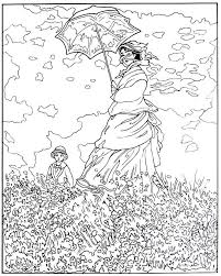 From 1860 on, monet abandonned dark colors and worked from a palette limited to pure light colors. Coloring Pages Claude Monet