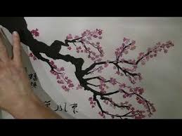 Tanja Bell How To Paint Cherry Blossom Tree Painting Tutorial Lesson Technique Pink White Blossom Cherry Blossom Art Cherry Blossom Painting Diy Tree Painting