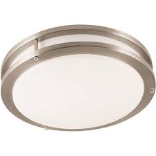 Fluorescent light diffuser replacement home depot. National Brand Alternative Part Clrf1225snent 14 125 In 1 Light Satin Nickel Fluorescent Flush Mount Flush Mount Ceiling Lights Home Depot Pro