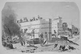 The Cremation Ghat At Calcutta A Wood Engraving Selmar Hess New York 1877 Vintage Pictures Vintage Art Stonehenge