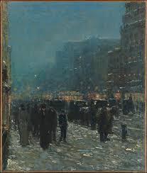 Broadway And 42nd Street Childe Hassam 1902 Oil On Canvas At The Met Frederick Childe Hassam Childe Hassam Street Painting
