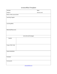 Instructional Strategies Lesson Plan Template Lesson Plan Template Free Ela Lesson Plan Template Lesson Plan Templates