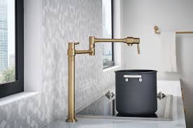 1,096 deck mount pot filler faucets products are offered for sale by suppliers on alibaba.com, of which kitchen faucets there are 296 suppliers who sells deck mount pot filler faucets on alibaba.com, mainly located in asia. Brizo 62720lf Gl European Deck Mount Pot Filler Faucet Luxe Gold Industrial Kitchen New York By Focal Point Hardware Houzz