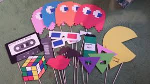 Achtziger partyzubehör 80er jahre dekoration deko 80's mottoparty dekoartikel. 80s Photo Booth Props 90er Party 80er Party Partydeko