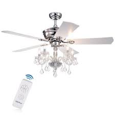 This home depot guide provides step by step instructions with illustrations and video to install a ceiling fan. House Of Hampton 52 Vieira 5 Blade Crystal Ceiling Fan With Remote Control And Light Kit Included Ceiling Fan With Light Ceiling Fan Chandelier Ceiling Fan