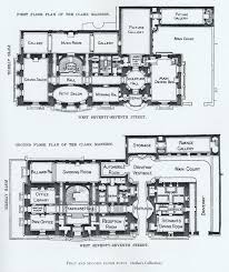 Mansion Floor Plans William A Clark House New York Mansion Floor Plan Floor Plans Mansions