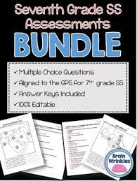 This is the final test that i prepared for my 7th grade students. 7th Grade Social Studies Test Worksheets Teaching Resources Tpt
