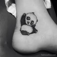 Tuyển tập hình xăm cute cho nam. Small Cute Baby Panda Tattoo On Ankle