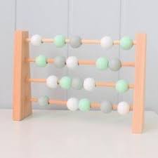 Holzspielzeug Rechenschieber Mint Grau Weiss Handarbeit Rechenschieber Geschenke Fur Jungs Holzspielzeug