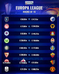 Watch top round of 32 goals!. Europa League Round Of 16 English Clubs Face Lask And Olympiacos Rangers Head To Germany Transfermarkt