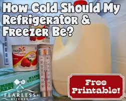 Maybe you would like to learn more about one of these? How Cold Should My Refrigerator Freezer Be My Fearless Kitchen