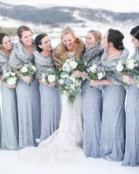 Blue Grey Wrapped Bridesmaid Dresses Winter Wedding Attire Blue Winter Wedding Wedding Bridesmaids Dresses Blue