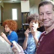 Mother says people accuse her of KIDNAPPING her own son, seven, because he  has bright red hair