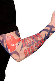60 boston red sox tattoos for men baseball ink ideas. Amazon Com Mlb Boston Red Sox Authentic Tattoo Sleeves With Full Color Team Logo Sports Fan Sports Stadium Seats And Cushions Sports Outdoors