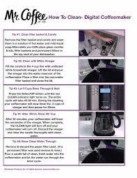 Set the clock on the coffee maker to the current time by separately holding the hour button and minute minute. How To Clean Your Mr Coffee Coffee Maker