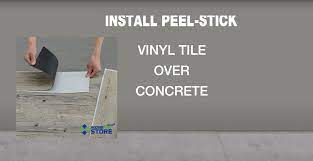 Installing self adhesive floor tiles on concrete. How To Install Peel And Stick Vinyl Tile On Concrete Floor Self Stick Vinyl Tile Installation