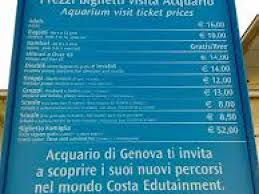Prezzi Dell Acquario Di Genova Viaggiamo