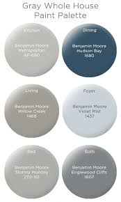 Gray Palette By Benjamin Moore In 2020 Blue Bedroom Paint House Color Schemes Paint Colors For Home