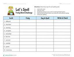 It is a comprehensive spelling program with multisensory methods; Spelling Worksheets Free Printables Education Com