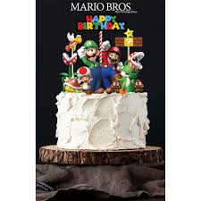 Spielzeug Super Mario Fire Mario Luigi Fire Luigi 5 Action Figures Birthday Cake Toppers Karrizoind