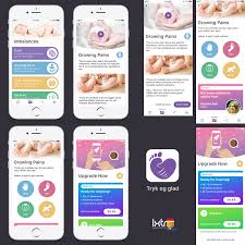Modern Feminine Baby Care App Design For Ipassion Aps By Ilexter Design 17103836