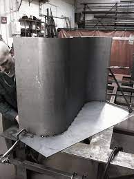 Face Design Fabrication Log Custom Range Hood Steel Furniture Face Design