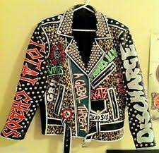 Used Studded Punk Jackets Leather Jacket Rock Punk Jackets Diy Leather Jacket
