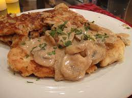 Serve immediately with mashed potatoes on the side. Chicken Schnitzel With Mushroom Sauce Shushka S Blog