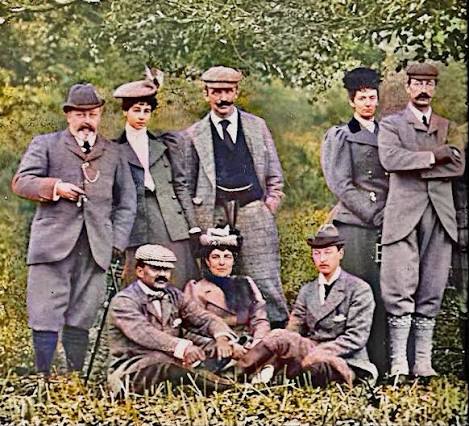 My first fall in the UK (1896) The Prince & Princess of Wales (later King Edward VII and Queen Alexandra) invited Marlborough and I for a week's shooting party at Sandringham. Some