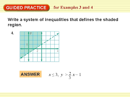 Example 3 Write A System Of Linear Inequalities