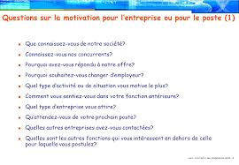 Quelles sont vos motivations ? Mieux Preparer L Entretien Ppt Video Online Telecharger