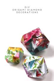 Check spelling or type a new query. Diy Origami Diamond Decorations Gathering Beauty