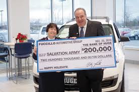 Billy fuccillo is an american car dealer and owner of fuccillo automotive group 1 which operates his son, billy fuccillo jr., also owns 5 dealerships in total, with 3 located in new york and 2 in florida. Fuccillo Gives 200 000 To Salvation Army For Red Kettle Campaign