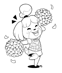 Isabelle Animal Crossing Fan Art Animal Crossing Characters Cartoon Drawings Of Animals