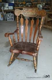 black painted rocking chair goes from