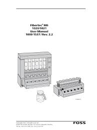 Fibertec M6 User Manual