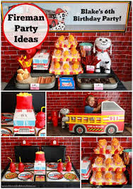 Firefighter Birthday Party Ideas Moms Munchkins