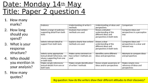Practice will help you in avoiding silly mistakes and making guess works while attempting both paper i and ii. Aqa English Language Paper 2 Question 4 Teaching Resources