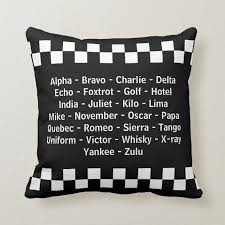 Not to be confused with international phonetic alphabet. Police Officer Phonetic Alphabet Radio Call Throw Pillow Zazzle Com