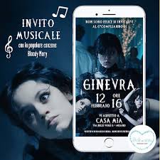 Invito digitale MUSICALE MERCOLEDI ADDAMS