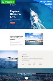 Oceanyacht Yacht Club Premium Moto Cms 3 Template Yacht Minimal Web Design Travel Website Design