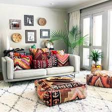 Colorful Boho Accents In 2020 Bohemian Style Living Room Bohemian Style Decor Boho Living Room