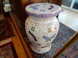 The stool is sturdy yet lighter than actual cement and versatile in size. Sold Price Lovely Asian Butterfly Garden Stool Cond Vg August 2 0117 5 30 Pm Pdt