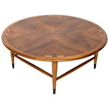 Vintage Andre Bus For Lane Acclaim Round Walnut Coffee Table Round Walnut Coffee Table Round Wood Coffee Table Coffee Table