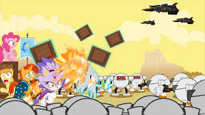 Amy rose as twilight sparkle sally acorn as rainbow dash bunnie as applejack sally acorn as rainbow dash sonic as pinkie pie tails as fluttershy rouge as rarity charmy as spike shadow astempest shadow evil (made up sonic character) asprincess skystar dr. Sonic Forces And Mlp Movie Battle Of Appleloosa By Trungtranhaitrung On Deviantart