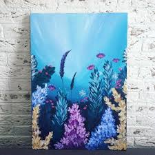 Coral reef (2018) original art, painting (80x120x5 cm) by lee campbell (united kingdom) please contact us for the availability of this work. Pin By Leticia Torres On God Is Water To My Soul Art Painting Acrylic Coral Painting Art Painting